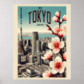 東京 日本 旅行 ヴィンテージ ギフト ポスター (正面)