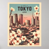 東京 日本 旅行 ヴィンテージ ギフト ポスター (正面)