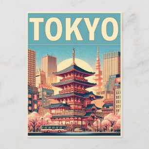 東京 日本 旅行 ヴィンテージ ギフト ポストカード