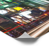 東京、日本。東京タワーは通信機だ ポスター (角)