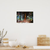 東京、日本。東京タワーは通信機だ ポスター (キッチン)