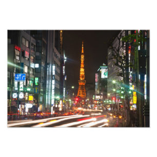 東京、日本。東京タワーは通信 フォトプリント