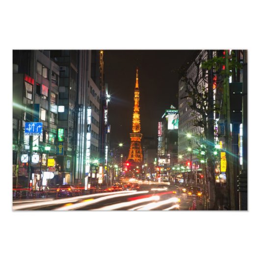 東京、日本。東京タワーは通信 フォトプリント (正面)