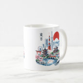 東京 桜 サクラ コーヒーマグカップ (正面右)