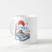 東京 桜 サクラ コーヒーマグカップ (正面左)
