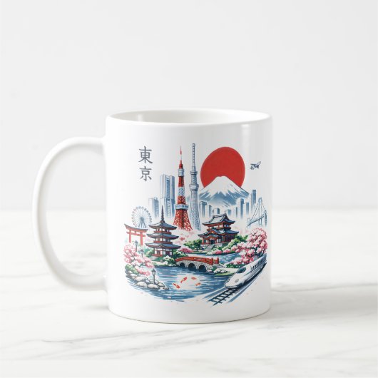 東京 桜 サクラ コーヒーマグカップ (左)