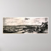 東京(江戸)の古地図 ポスター (正面)