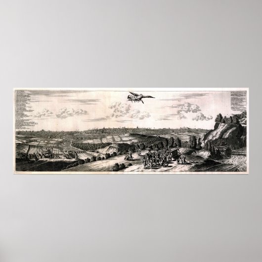 東京（江戸）の古地図 ポスター (正面)