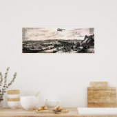 東京（江戸）の古地図 ポスター (キッチン)