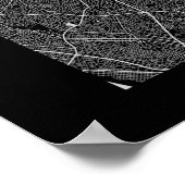 東京 – Japan Dark Cityの地図ポスター ポスター (角)