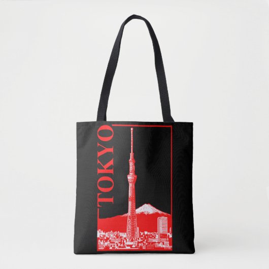 東京- SkyTree トートバッグ (正面)
