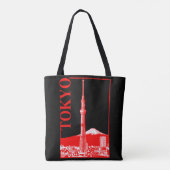 東京- SkyTree トートバッグ (裏面)