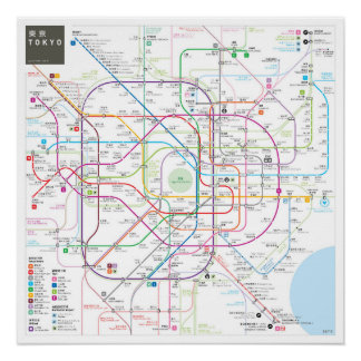 東京INATの地図 ポスター