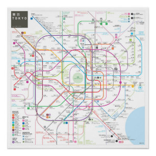 東京INAT地図 ポスター