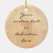 東京Ueno Toshogu神社笠松町の8つの眺め セラミックオーナメント (裏面)