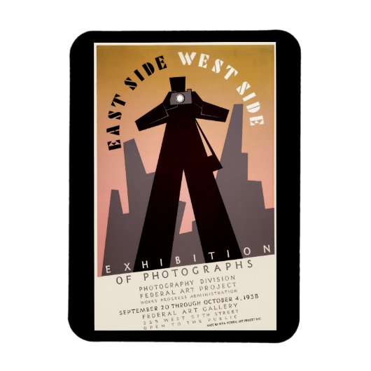 東側～西側 マグネット (縦)