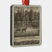 東公園、Racineおよびオークランドの農場 メタルオーナメント (右)