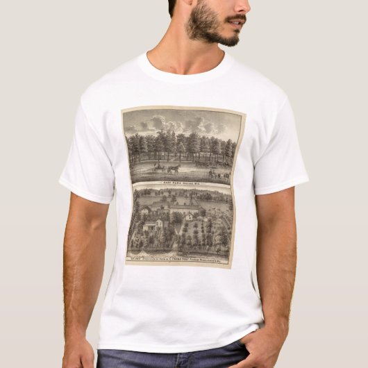 東公園、Racineおよびオークランドの農場 Tシャツ (正面)