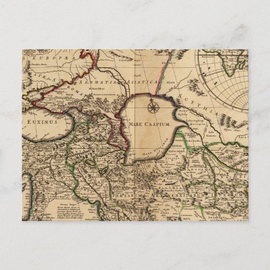 東半球とローマ ポストカード (正面)