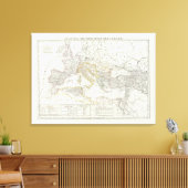 東半球の世界地図 キャンバスプリント (インサイチュ (リビング))