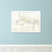 東半球の世界地図 キャンバスプリント (インサイチュ (ウッドフロア))