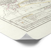 東半球の世界地図 ポスター (角)