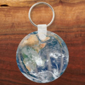 東半球を示す全地球。 キーホルダー (正面)