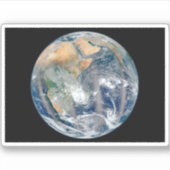 東半球を示す全地球。 シール (正面)