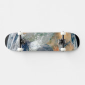 東半球を示す全地球。 スケートボード (横)