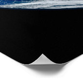 東半球を示す全地球。 ポスター (角)