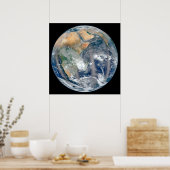 東半球を示す全地球。 ポスター (キッチン)