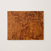 東半球ヴィンテージ歴史的アンティークの地図 ジグソーパズル (横)