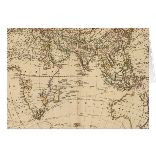 東半球円形マップ (正面横)