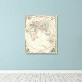 東半球4 キャンバスプリント (インサイチュ (ウッドフロア))