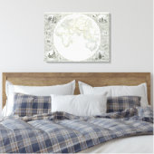 東半球、ワールドマップのシリーズからpu キャンバスプリント (インサイチュ (寝室))