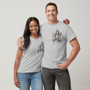 東南アジアのヒンズー教-仏教の神の戦い Tシャツ