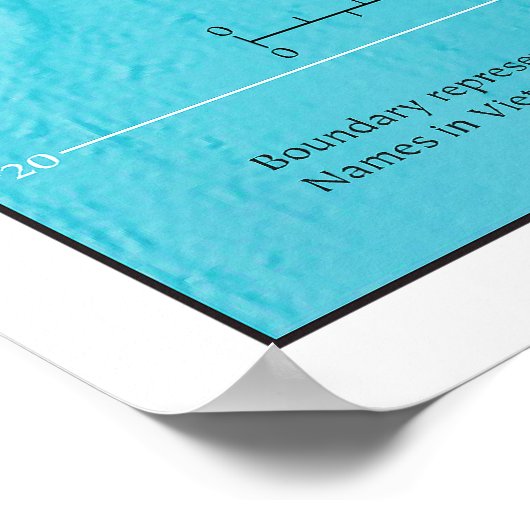 東南アジアの地政学的な地域地図 ポスター (角)