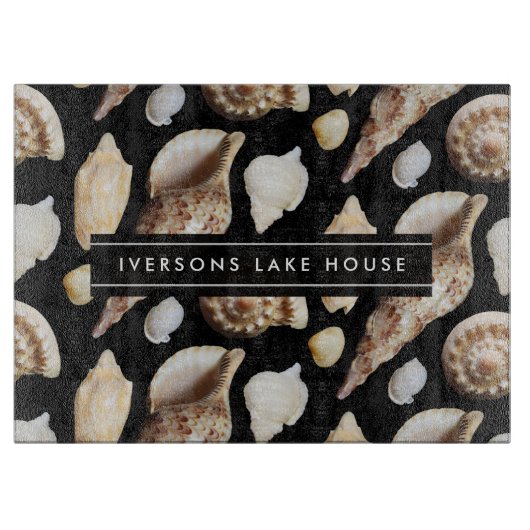 東南アジアの熱帯ヴィンテージ貝類 カッティングボード (正面)