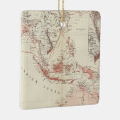 東南アジア及び北のオーストラリアの地図 セラミックオーナメント (右)