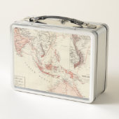 東南アジア及び北のオーストラリアの地図 メタルランチボックス (裏面)