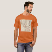 東南アジア及び北のオーストラリアの地図 Tシャツ (正面フル)