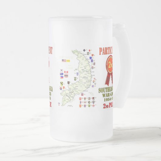 東南アジア大戦2位 フロストグラスビールジョッキ (正面右)