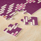 東南アジア：レトロアボリジナル模様 ジグソーパズル (側面)