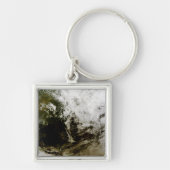 東南太陽のアジアの金食 キーホルダー (正面)