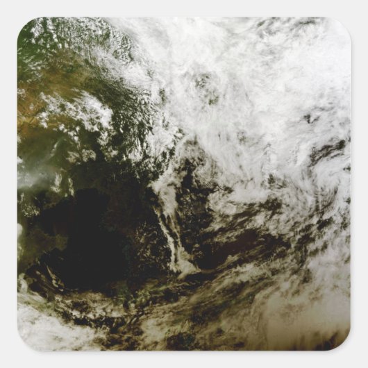 東南太陽のアジアの金食 スクエアシール (正面)