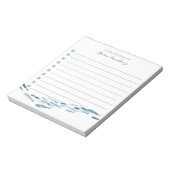 東土産にパーソナライズされた並ぶ海面魚 ノートパッド (回転)