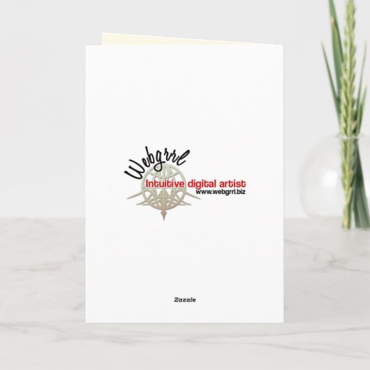 東土部族パターンありがとうごカスタムざいます サンキューカード (裏面)