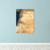 東岸に沿ったイスラエルの土地 キャンバスプリント (インサイチュ (ウッドフロア))