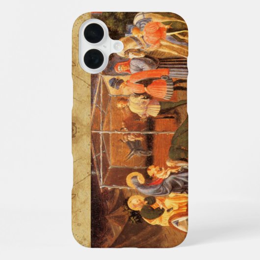 東方の三博士の崇拝 パーチメント iPhoneケース (裏面)