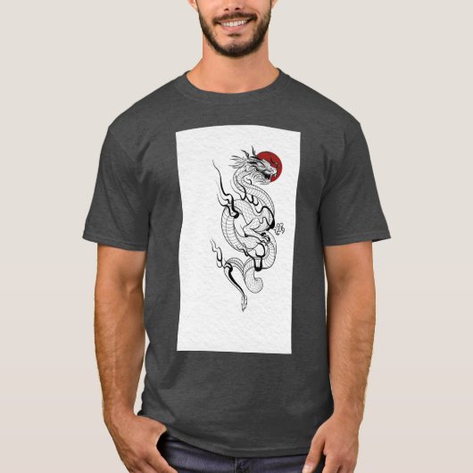 東方の炎の上昇Tシャツ Tシャツ (正面)